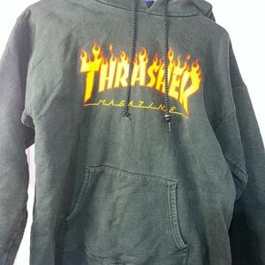 Thrasher Hoodie with Flame Logo size small
